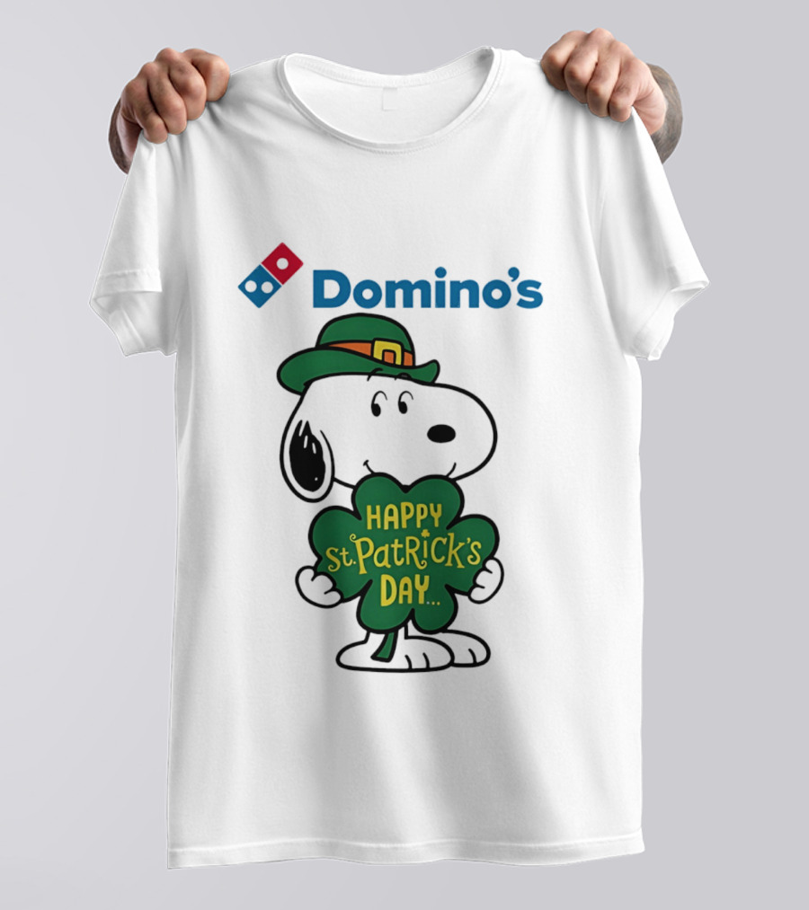 Domino's Snoopy Happy St. Patrick's Day 2026 Collaboration T-Shirt