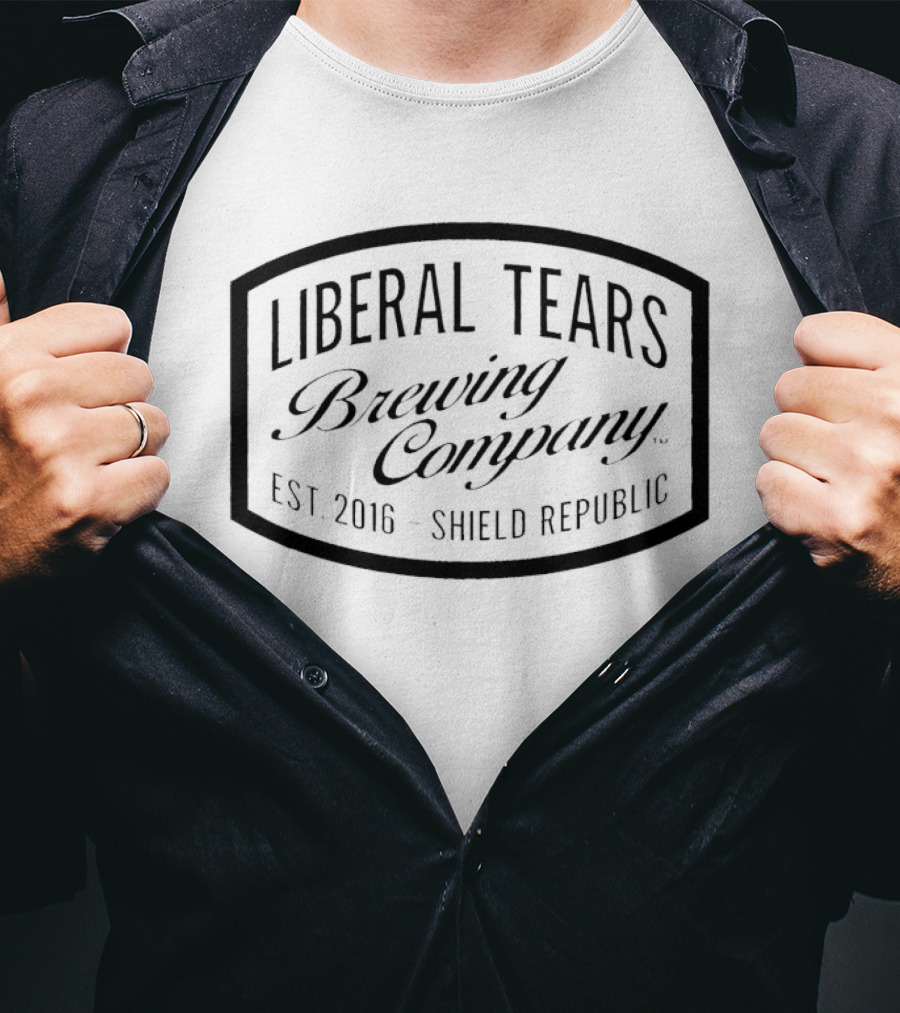 Liberal Tears Brewing Company Est 2016 Shield Republic T-Shirt