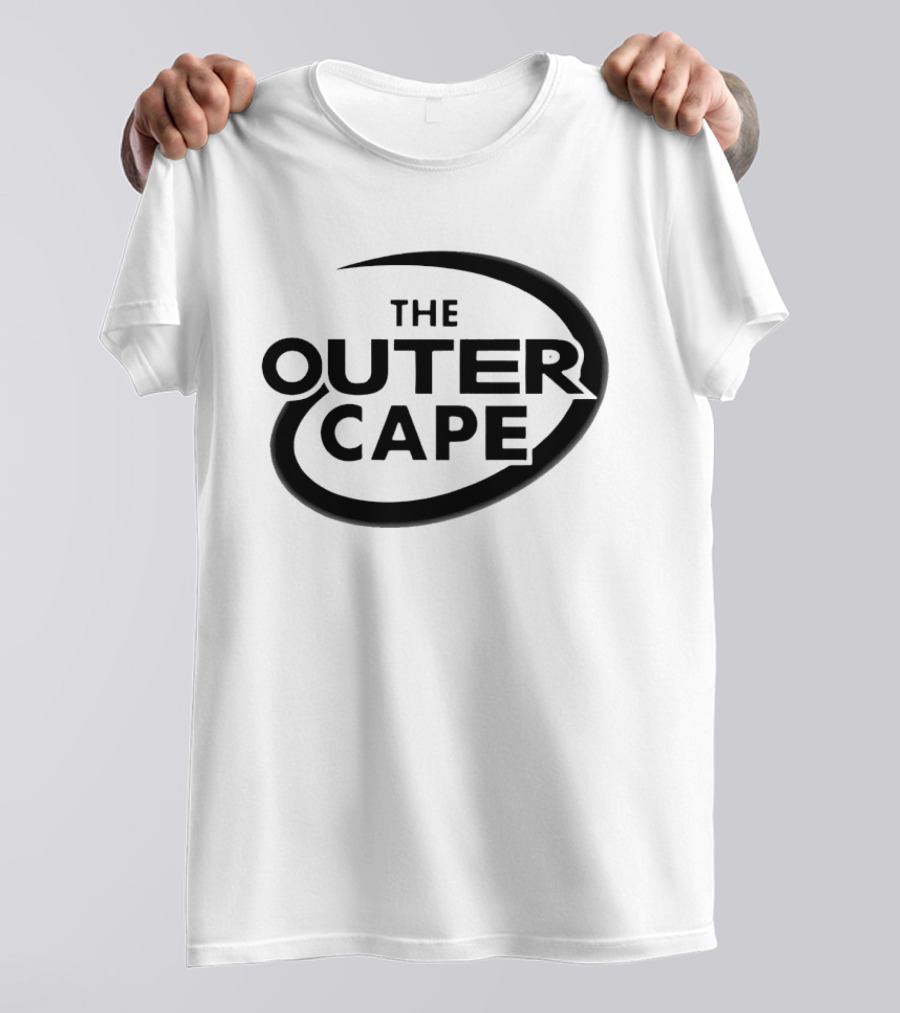 The Outer Cape Retro Style Bold Text Oval Highlight T-Shirt