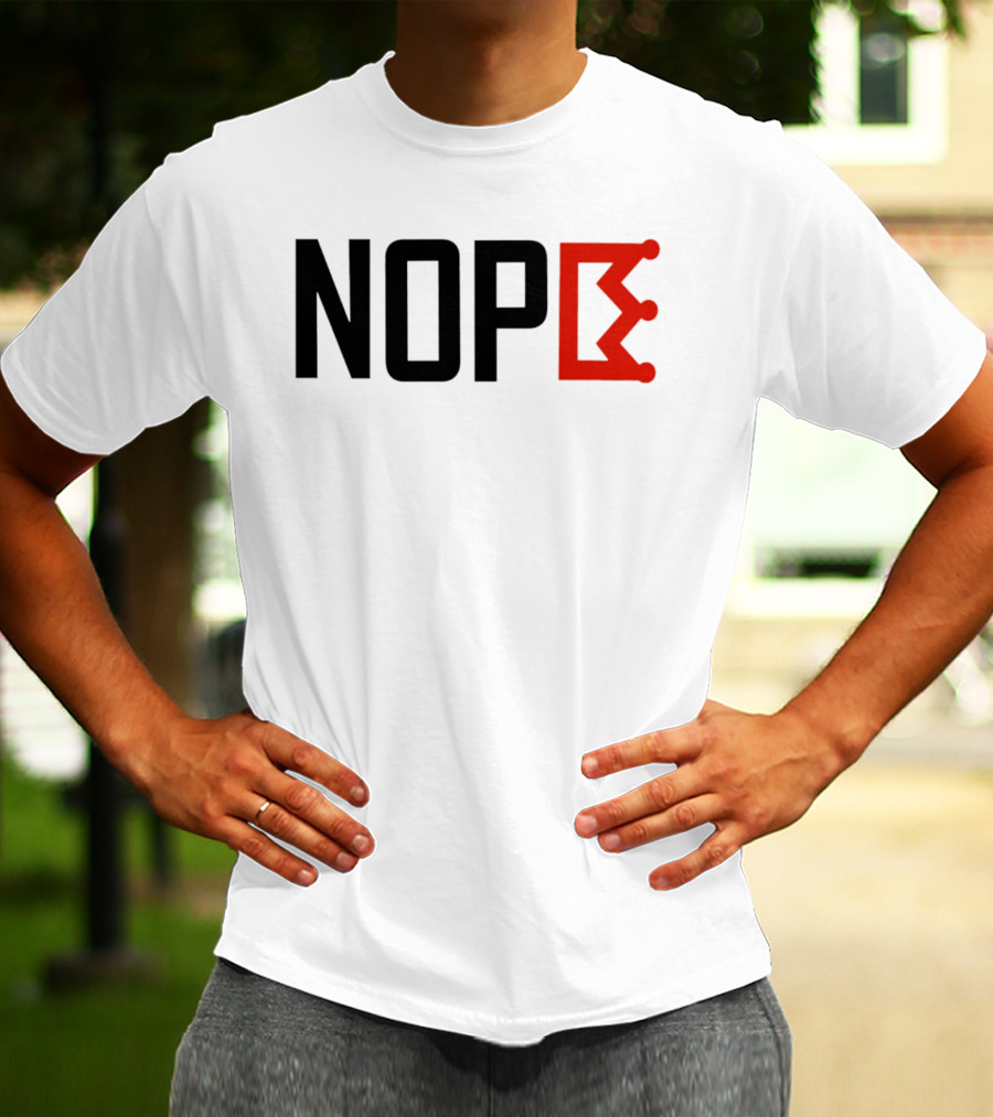 NOPE Crown Symbol No Kings In America T-Shirt