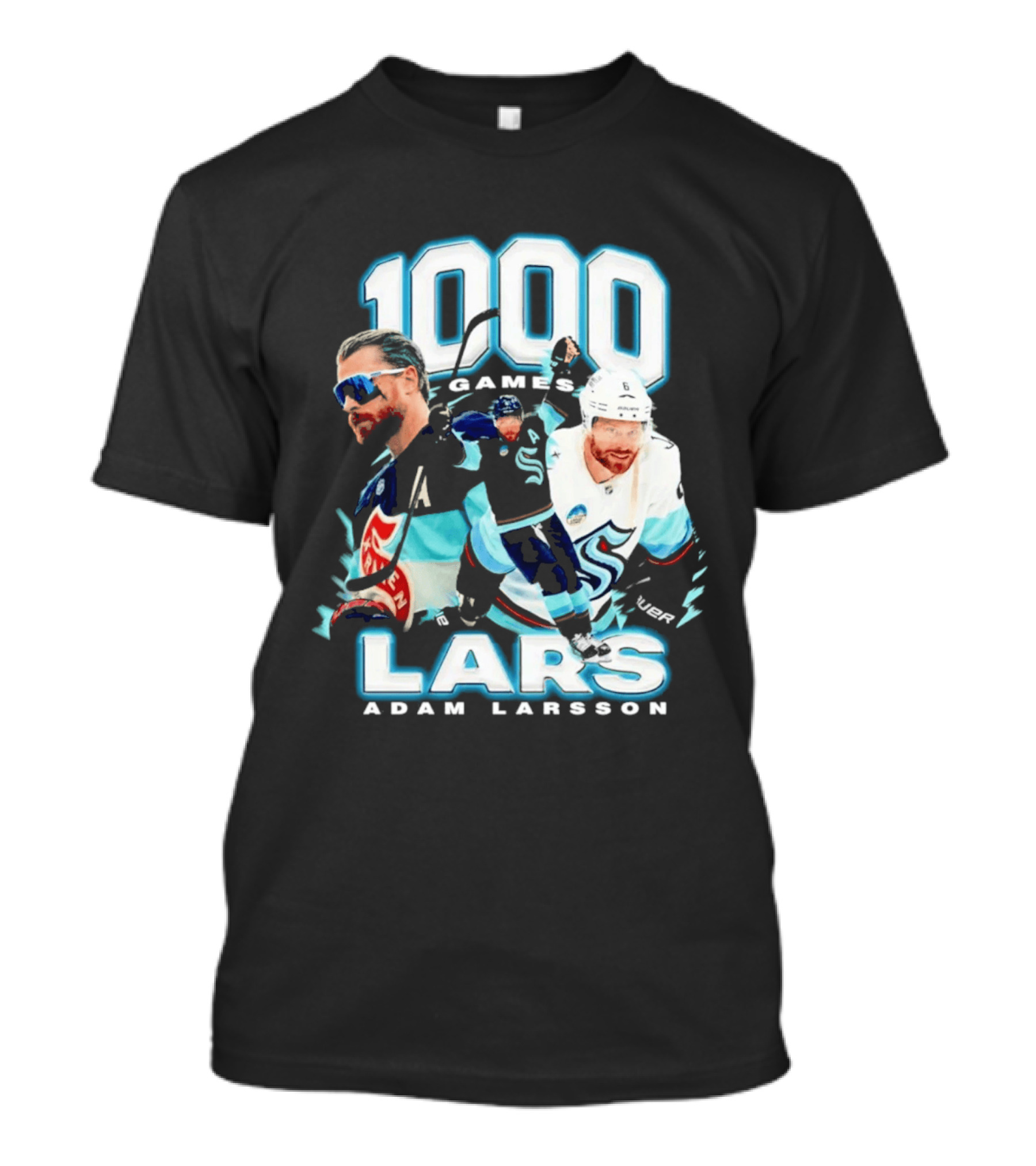 Adam Larsson 1000 Games Lars Hockey Milestone T-Shirt