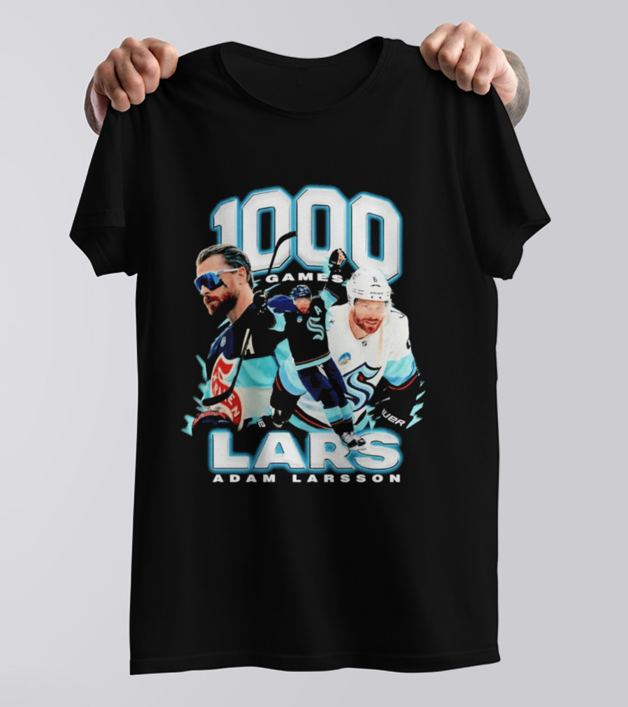 Adam Larsson 1000 Games Lars Hockey Milestone T-Shirt