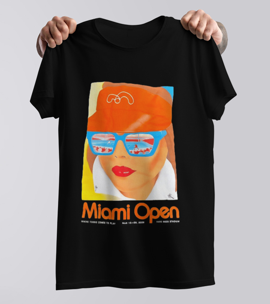 Miami Open Where Tennis Comes To Play Retro Tennis Fashion T-Shirt