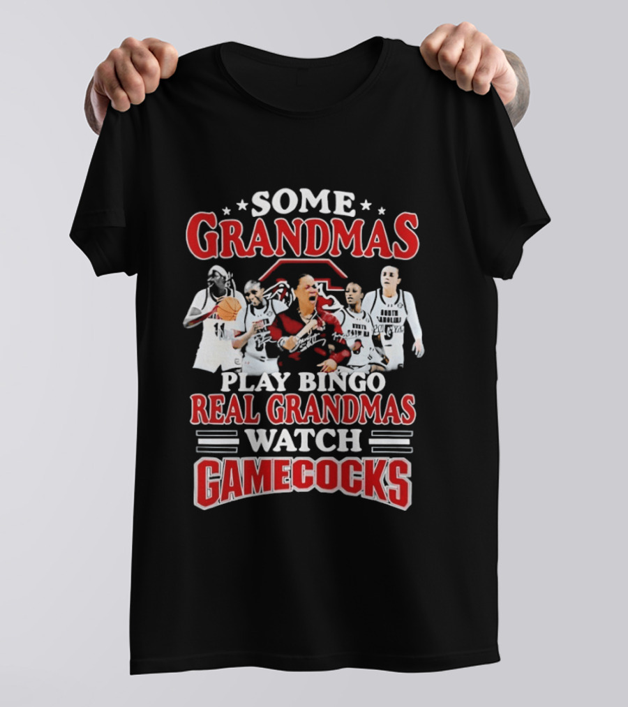 Some Grandmas Play Bingo Real Grandmas Gamecocks T-Shirt