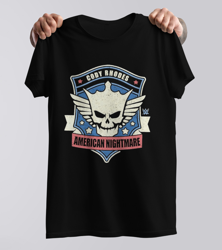 Cody Rhodes American Nightmare Skull Wings WWE Stars T-Shirt