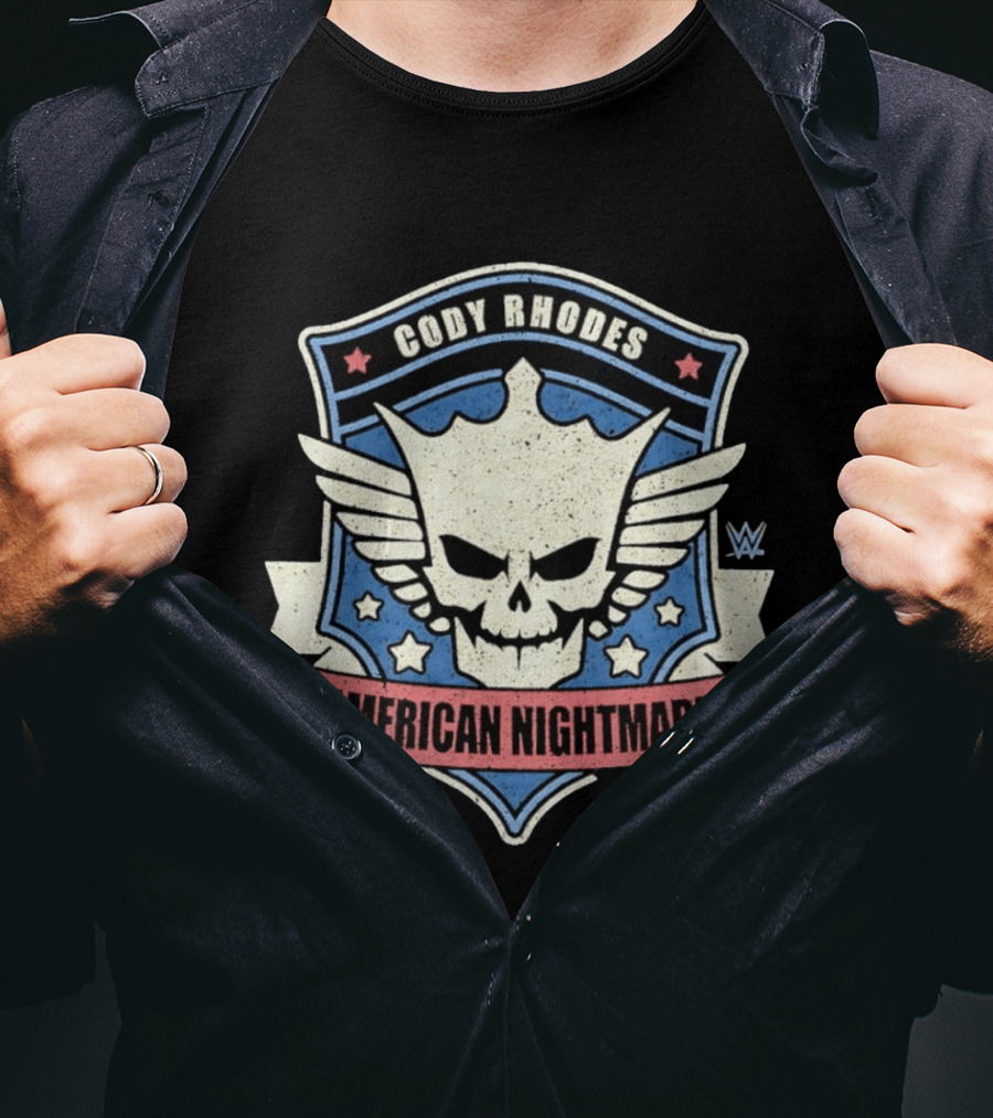 Cody Rhodes American Nightmare Skull Wings WWE Stars T-Shirt