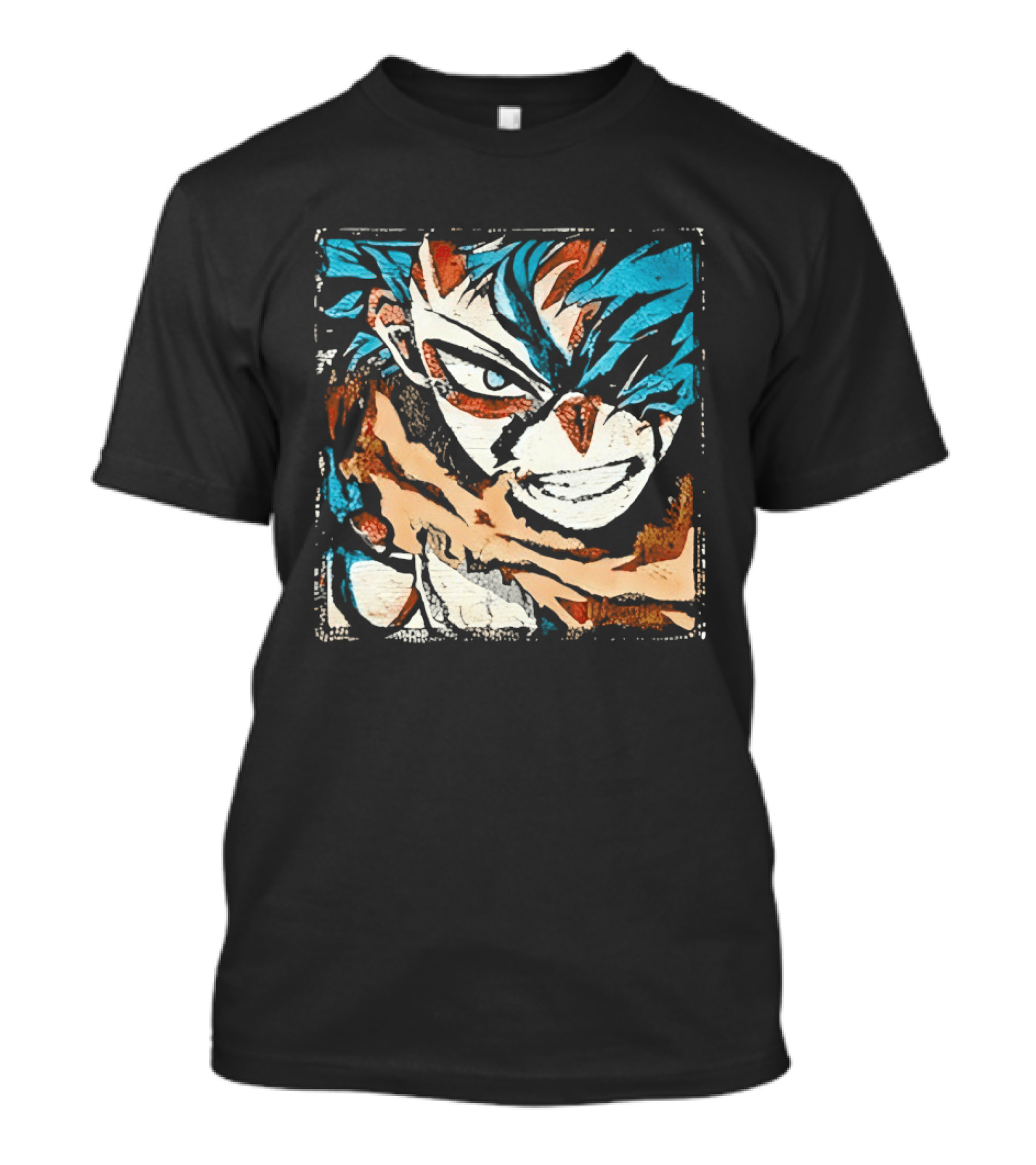 My Hero Academia Trippy Deku Blue And Red Abstract T-Shirt