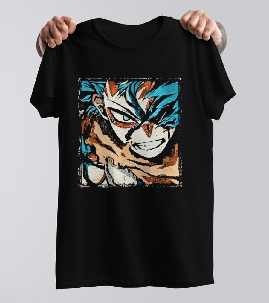My Hero Academia Trippy Deku Blue And Red Abstract T-Shirt