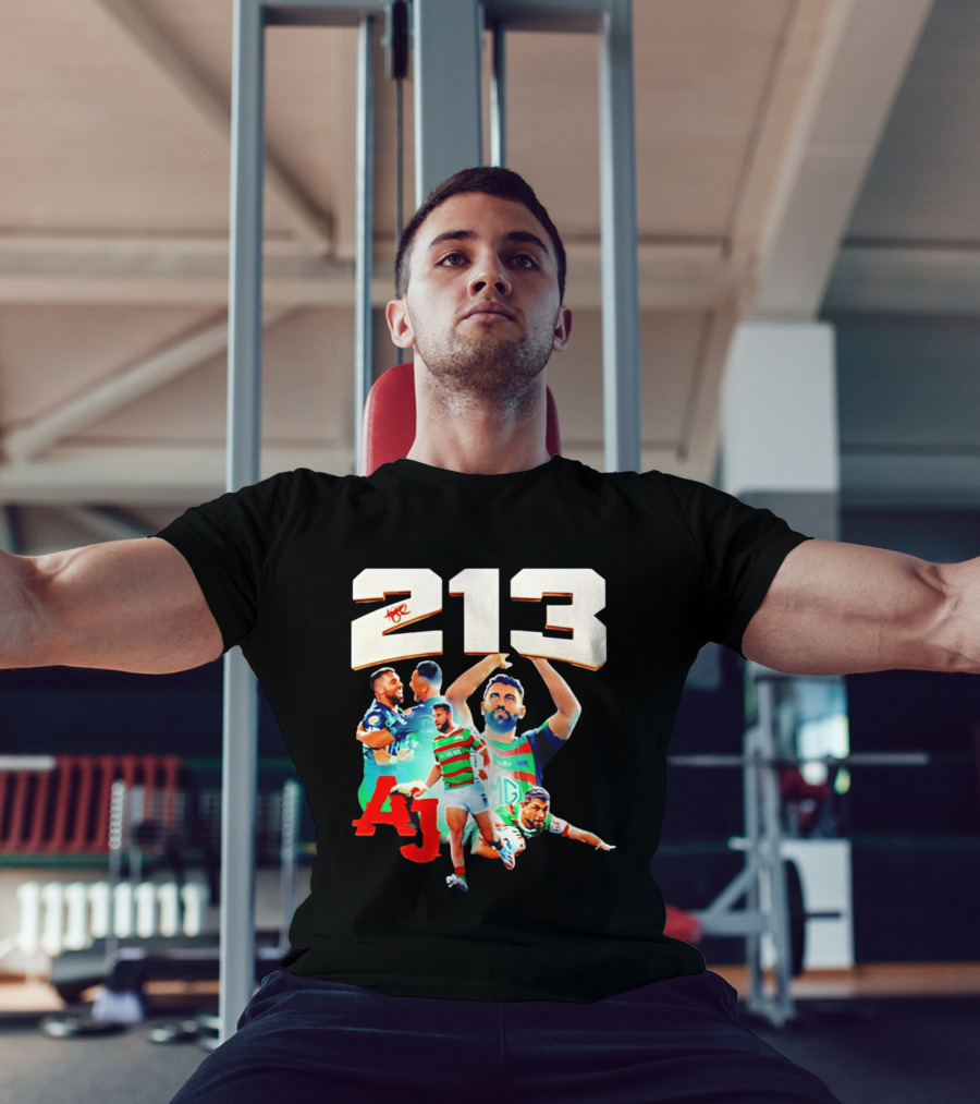 South Sydney Rabbitohs Alex Johnston 213 Record Breaker AJ Rugby T-Shirt