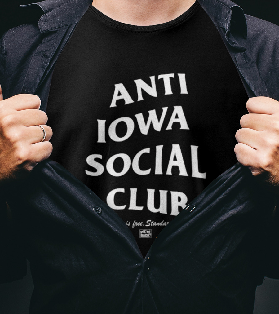 Nebraska Cornhuskers Anti Iowa Social Club Membership High Standards T-Shirt