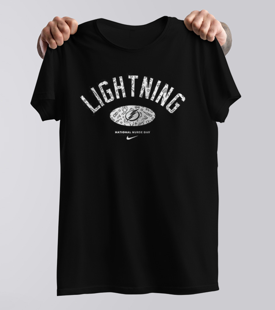 Tampa Bay Lightning Nurse Appreciation Month Heart DNA T-Shirt