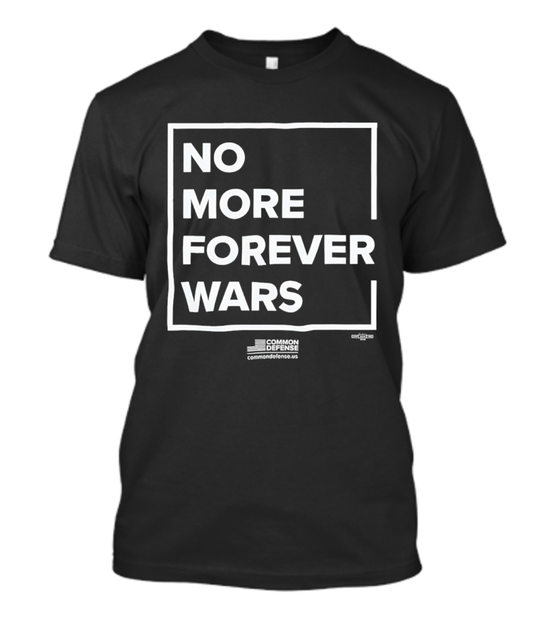 No More Forever Wars '26 Common Defense Campaign T-Shirt