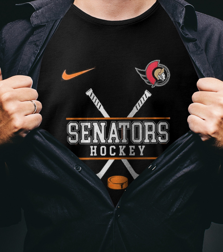 Ottawa Senators Hockey Harley Davidson Nike Collaboration T-Shirt