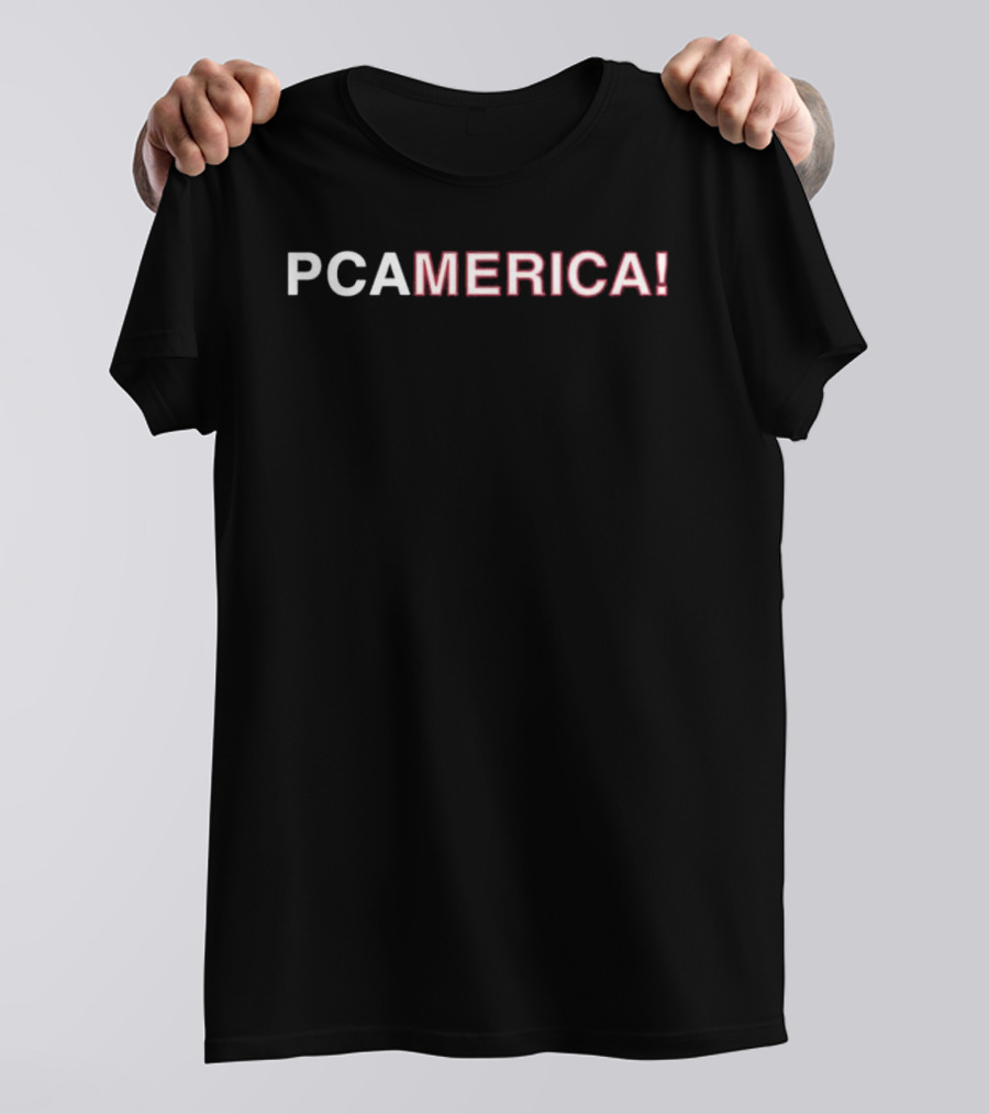 PCAMERICA! Bold Red White T-Shirt