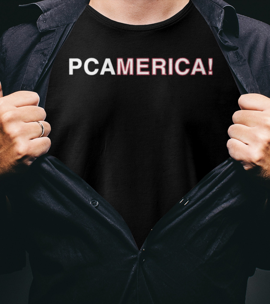 PCAMERICA! Bold Red White T-Shirt
