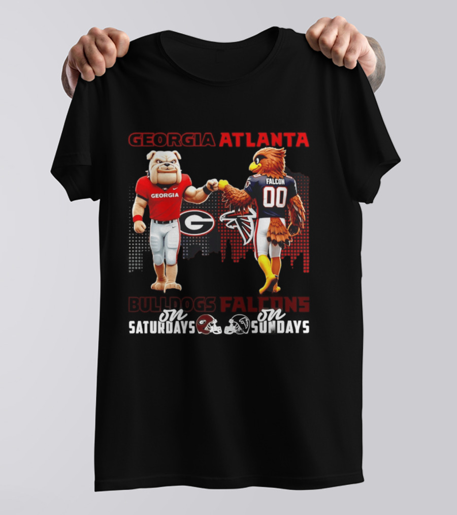 Georgia Atlanta Bulldogs Falcons Saturdays Sundays T-Shirt