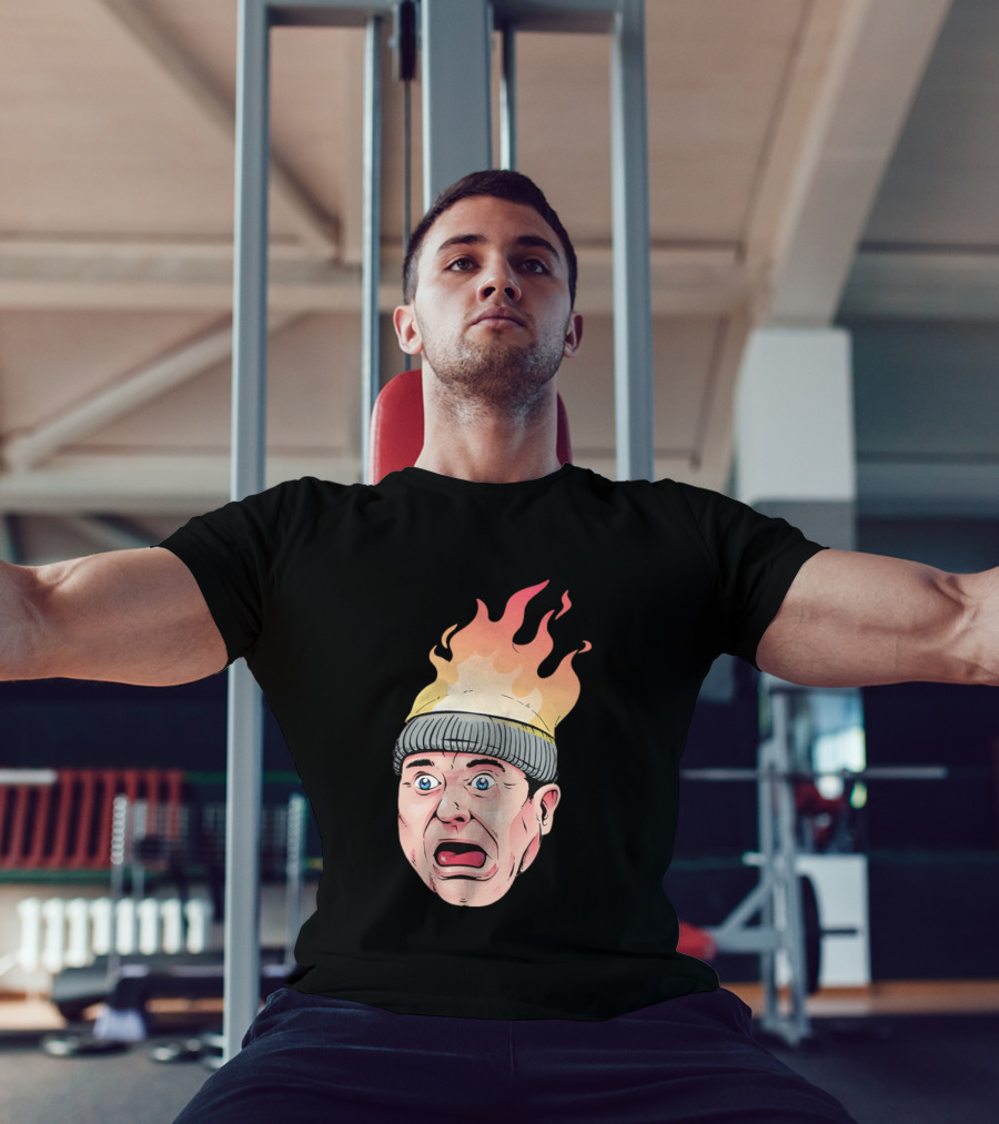 Home Alone Harry Head On Fire Meme T-Shirt