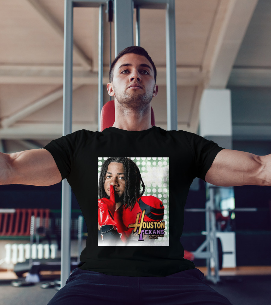 Houston Texans Anniversary Specials Stefon Diggs Hannah Montana 20th Celebration T-Shirt