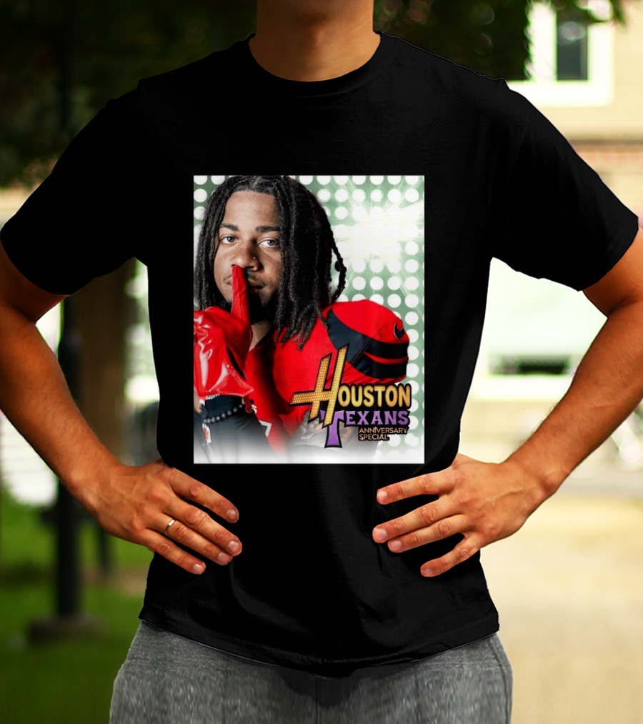 Houston Texans Anniversary Specials Stefon Diggs Hannah Montana 20th Celebration T-Shirt
