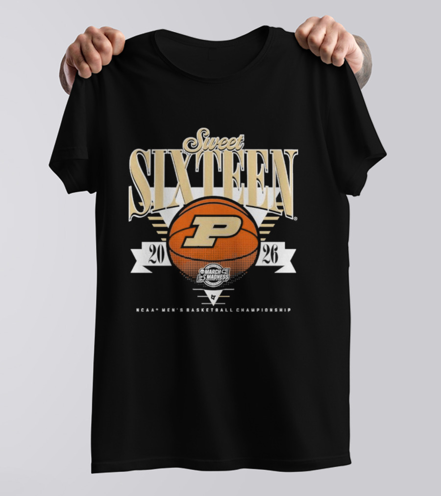 Purdue Boilermakers Basketball Sweet Sixteen 2026 T-Shirt