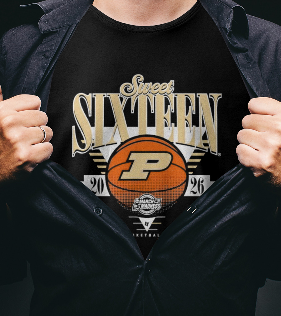 Purdue Boilermakers Basketball Sweet Sixteen 2026 T-Shirt