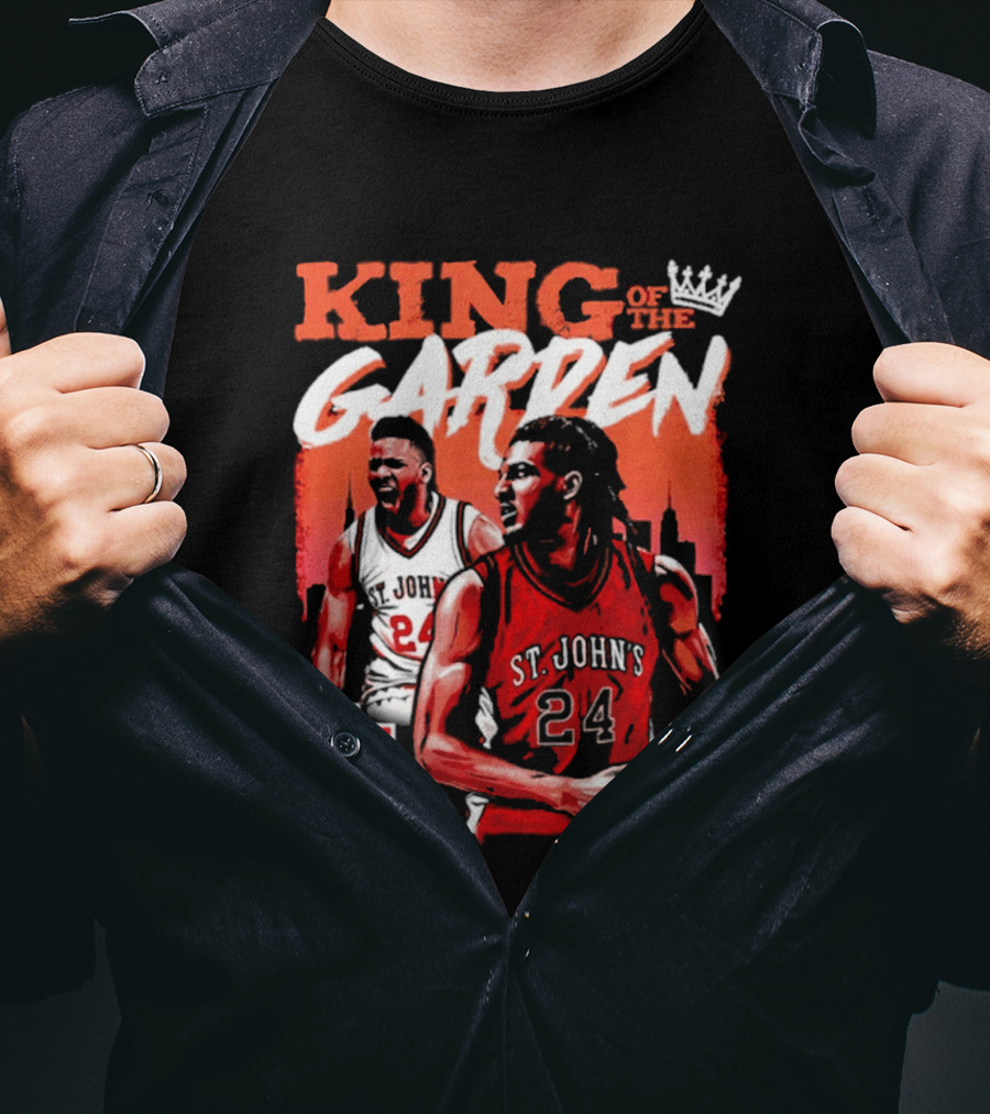 Zuby Ejiofor St. John's Red Storm 24 King Of The Garden T-Shirt
