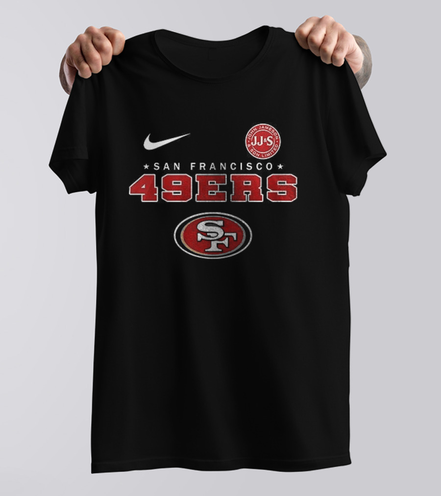 Nike San Francisco 49ers Jameson Irish Whiskey Sine Metu Est 1780 T-Shirt