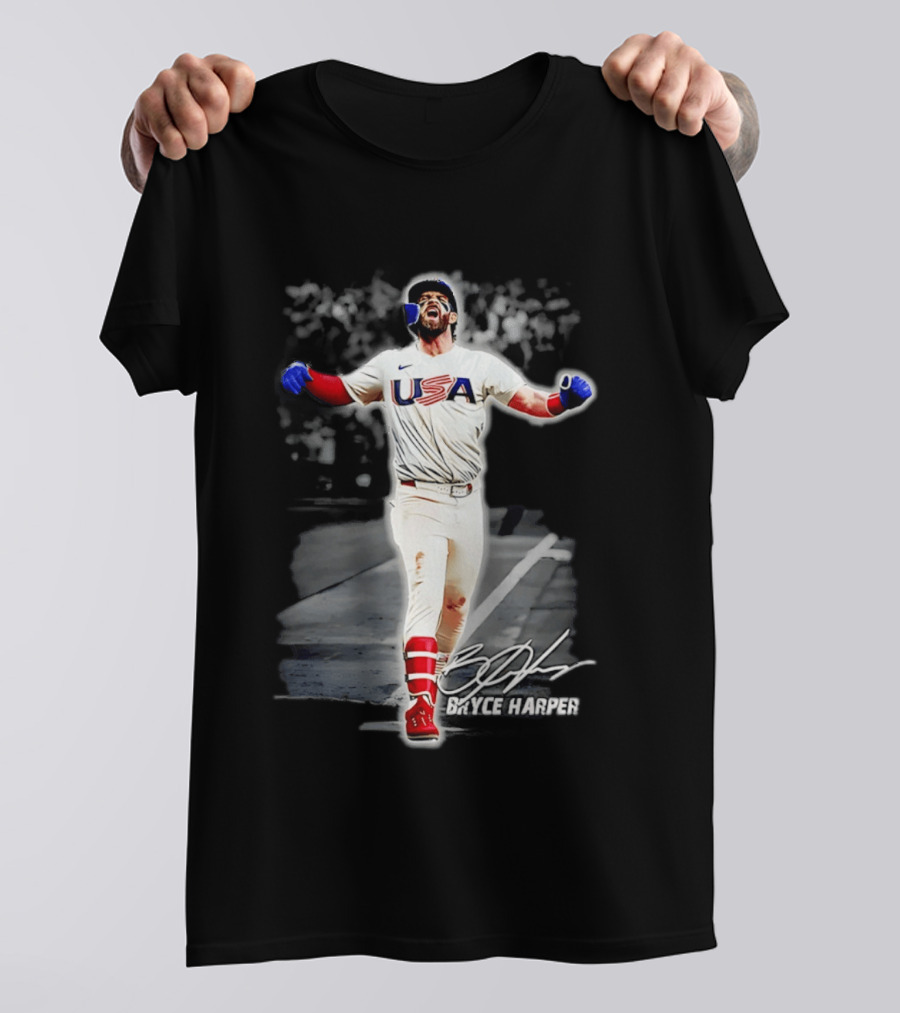 Bryce Harper USA Baseball Team 2026 Celebration Nike Sportswear T-Shirt