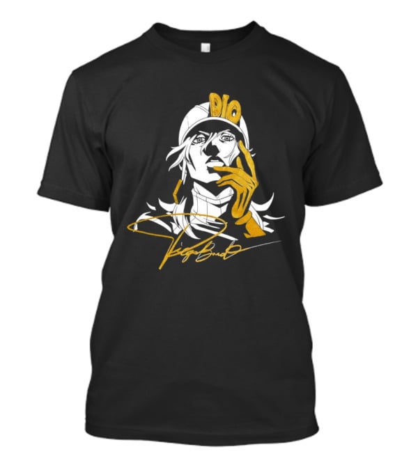 Dio JoJo's Bizarre Adventure Steel Ball Run Golden Signature T-Shirt