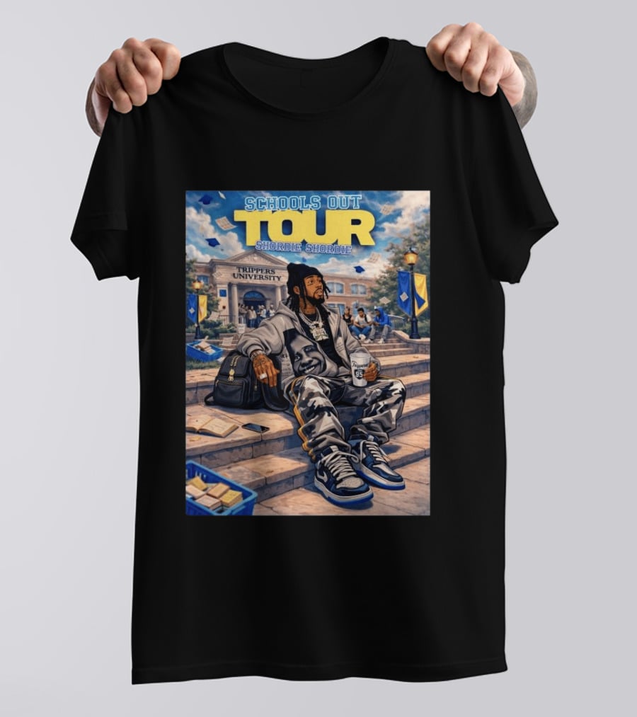 Shordie Shordie Schools Out Tour 2026 Trippers University Campus Scene T-Shirt