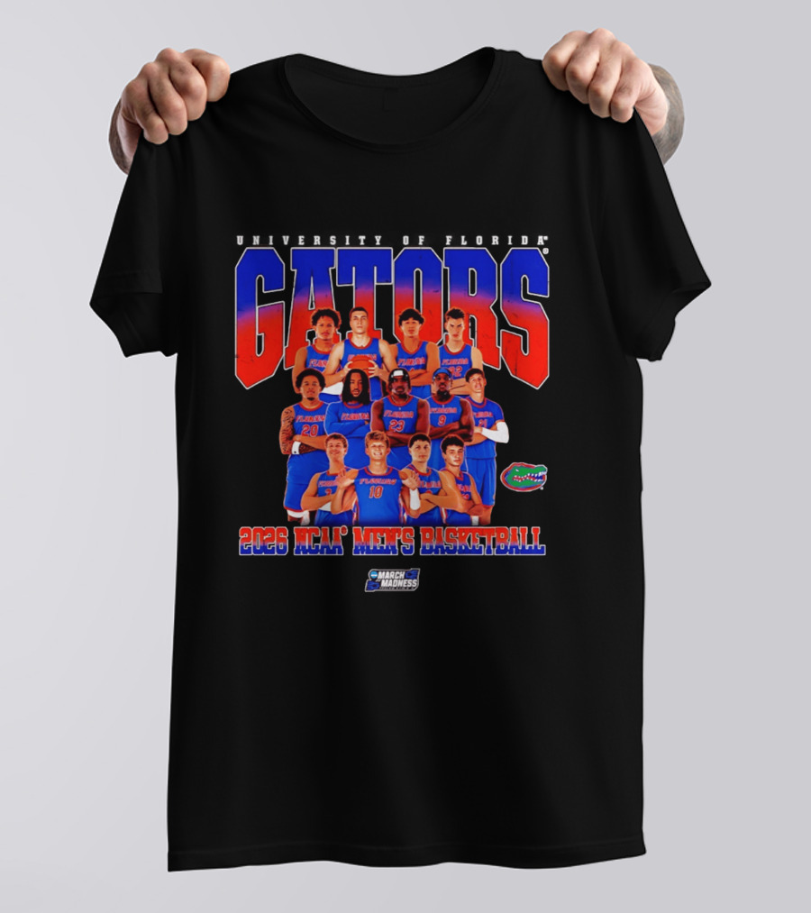 Florida Gators 2026 NCAA Men's Basketball March Madness Team T-Shirt