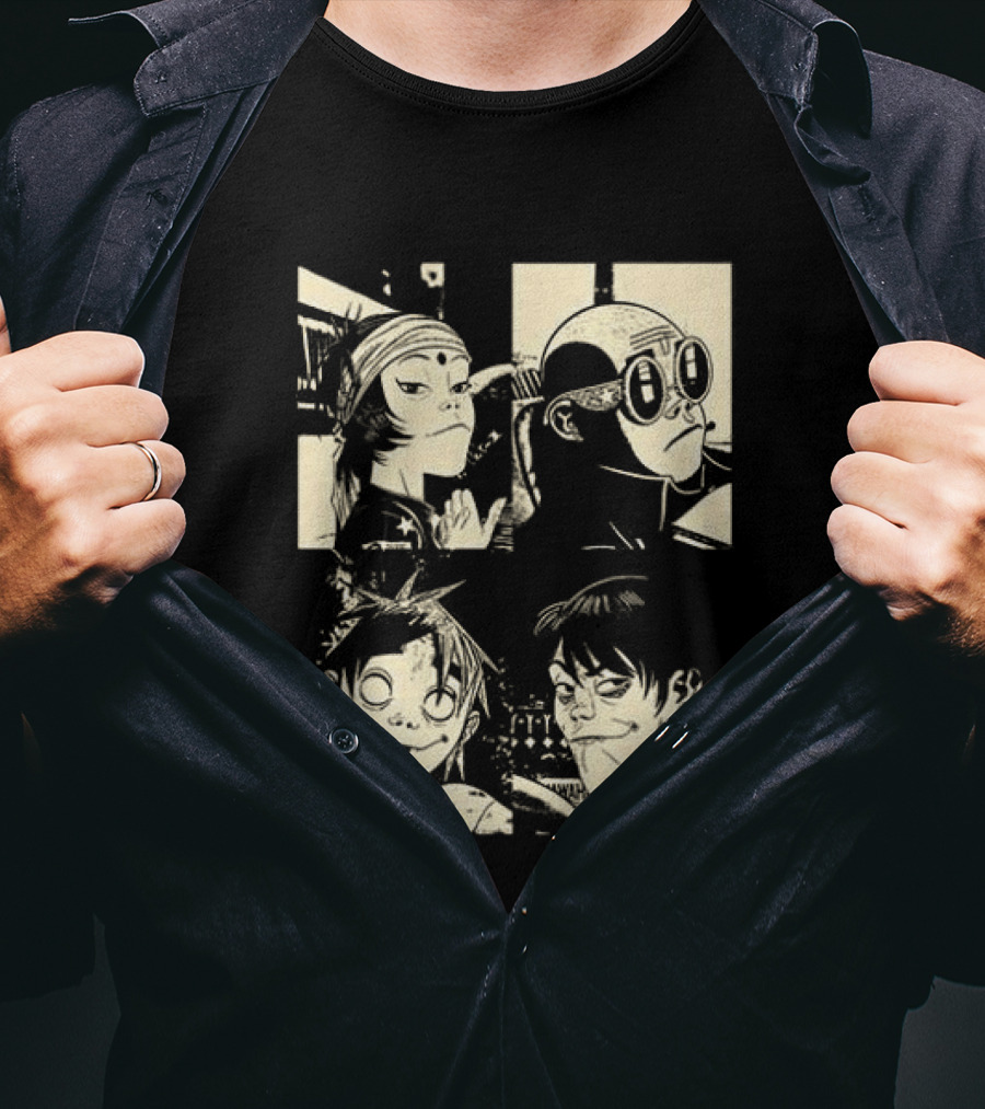 Gorillaz The Mountain Tour 2023 Dates And Locations Vintage Band T-Shirt