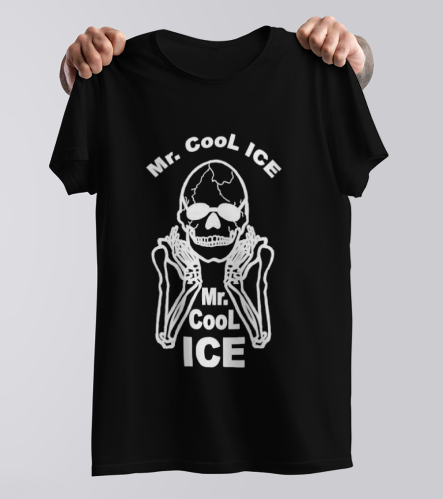 Mr. Cool ICE Skeleton Moody Neon Skull T-Shirt