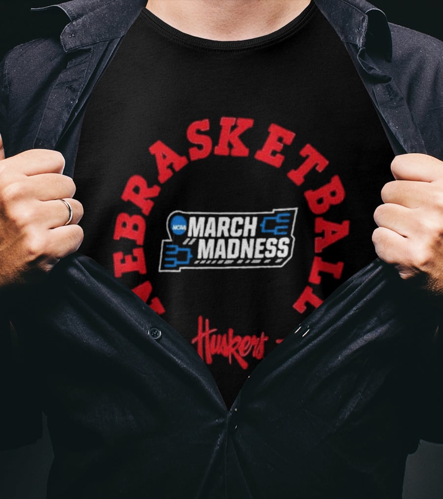 Nebrasketball NCAA Huskers March Madness 2026 T-Shirt