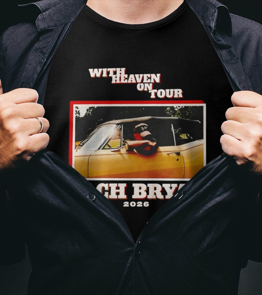 Zach Bryan 2024 Oklahoma Country Music With Heaven On Tour T-Shirt