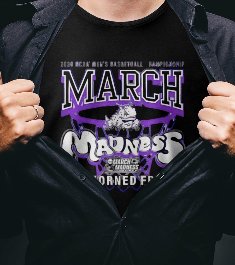 2026 NCAA Men's Basketball Championship March Madness TCU Horned Frogs T-Shirt