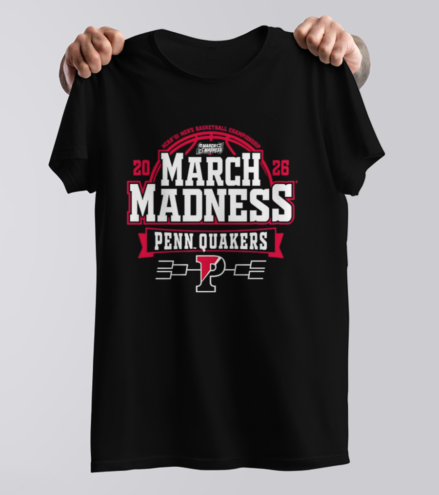 Penn Quakers 2026 NCAA Basketball March Madness T-Shirt
