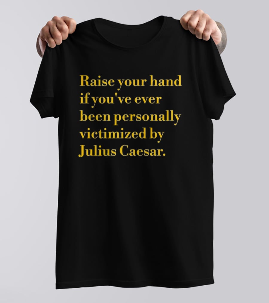 Raise Your Hand If You've Ever Been Personally Victimized By Julius Caesar T-Shirt