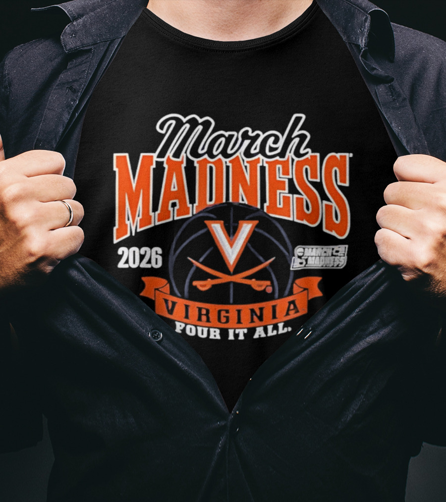 March Madness 2026 Virginia Cavaliers NCAA Women's Basketball Four It All T-Shirt
