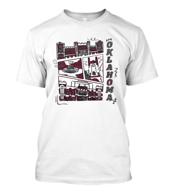 Oklahoma Sooners Football University Of Oklahoma Campus Landmarks T-Shirt