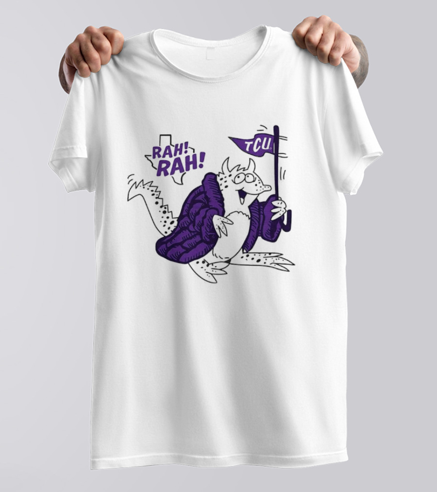 TCU Rah Rah Horned Frog Cheer Flag T-Shirt