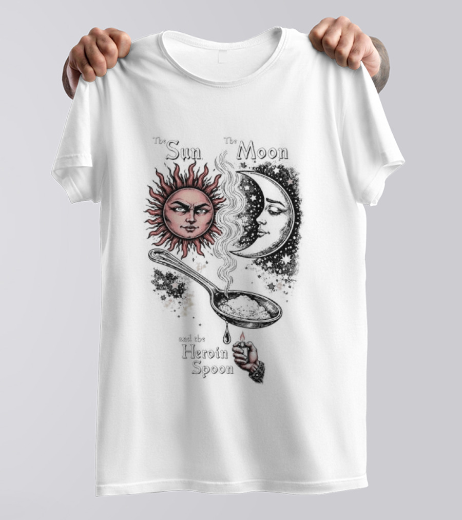 Sun Moon Heroin Spoon T-Shirt