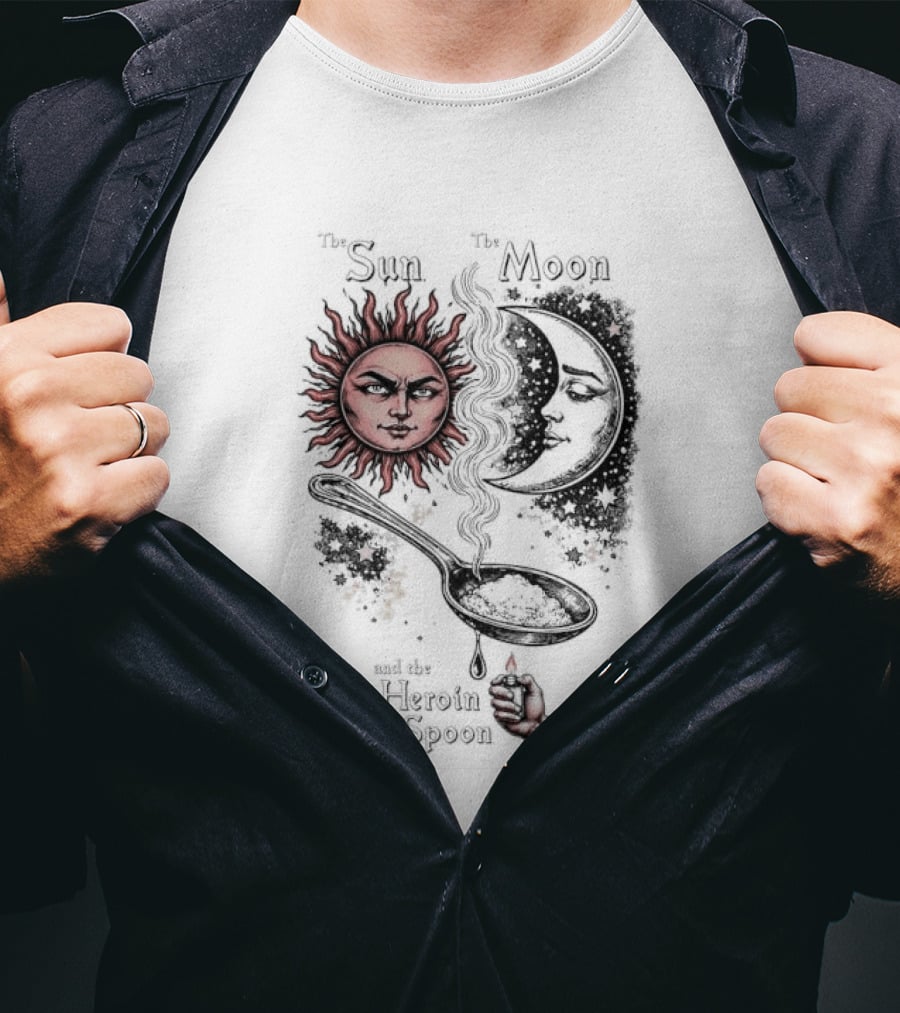 Sun Moon Heroin Spoon T-Shirt