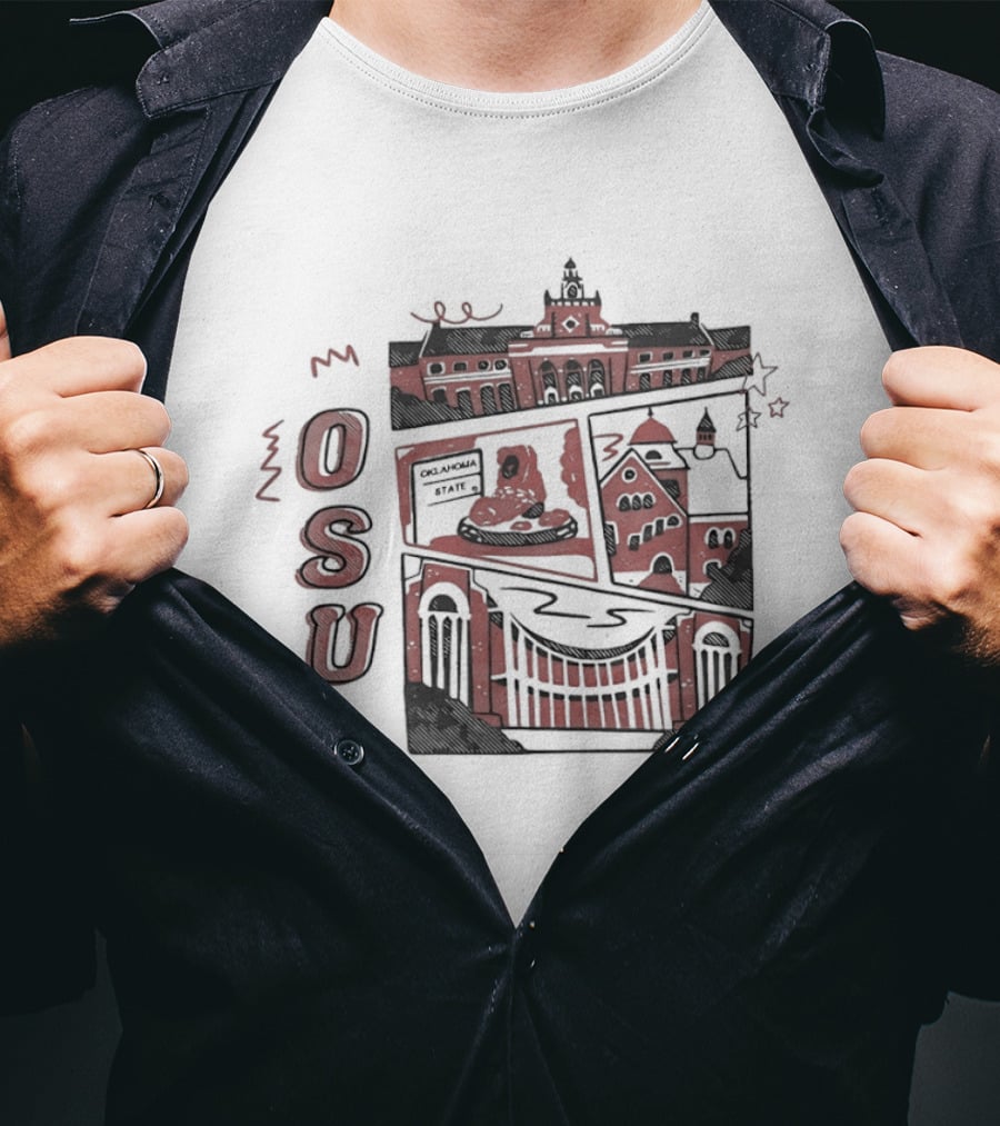 Oklahoma State University Campus Landmarks OSU T-Shirt