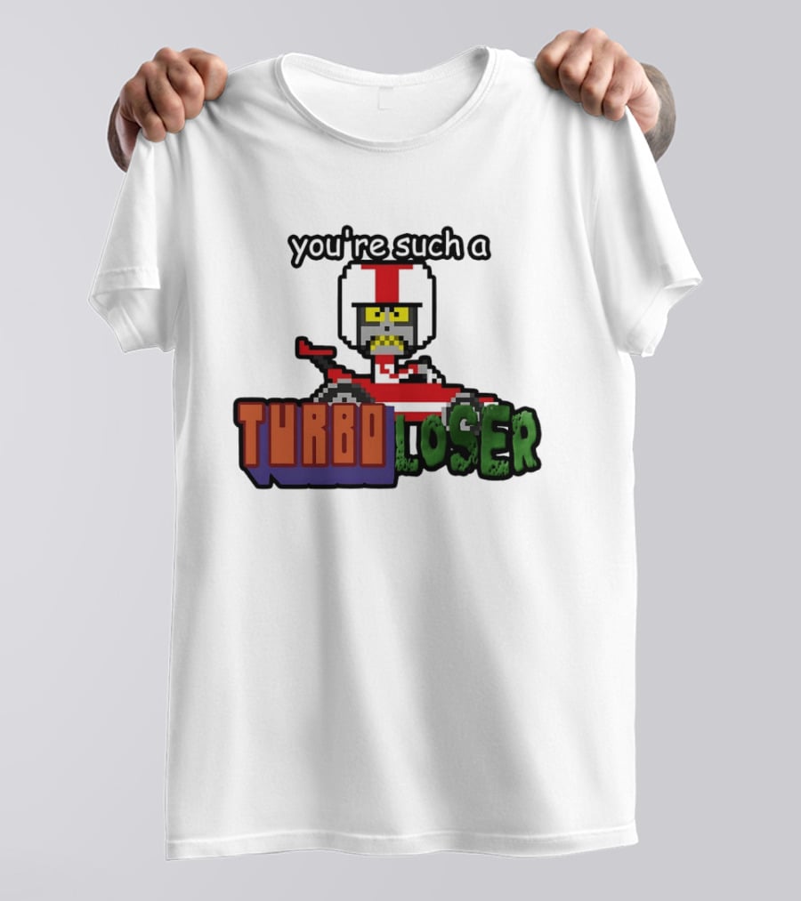 You're Such A Turbo Loser Pixel Art Racing Helmet T-Shirt