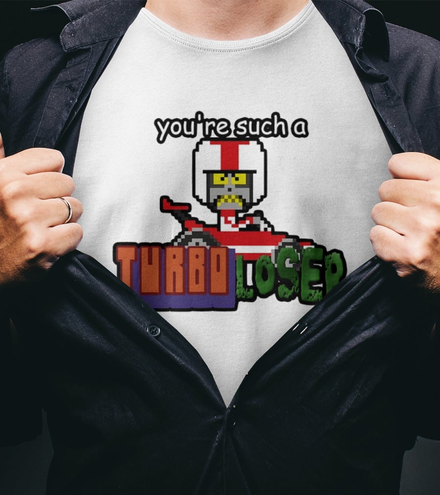 You're Such A Turbo Loser Pixel Art Racing Helmet T-Shirt