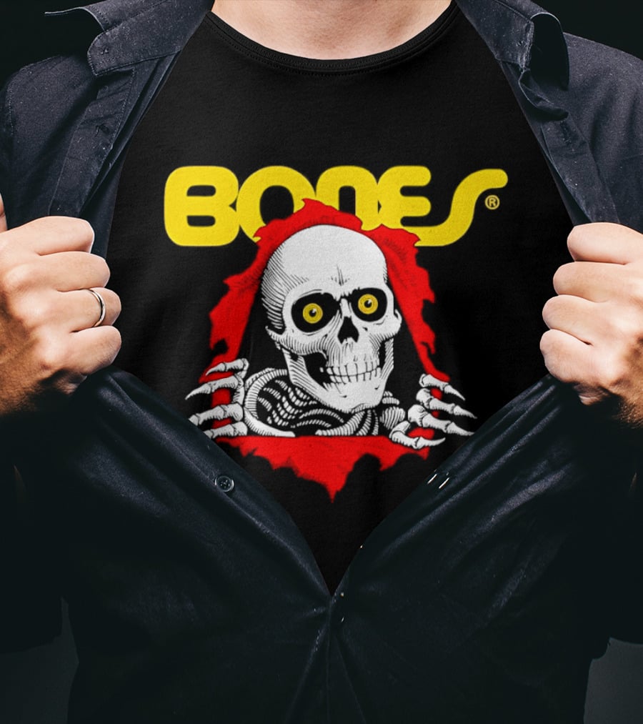 Bones Brigade Powell Peralta Ripper Skeleton Skull T-Shirt
