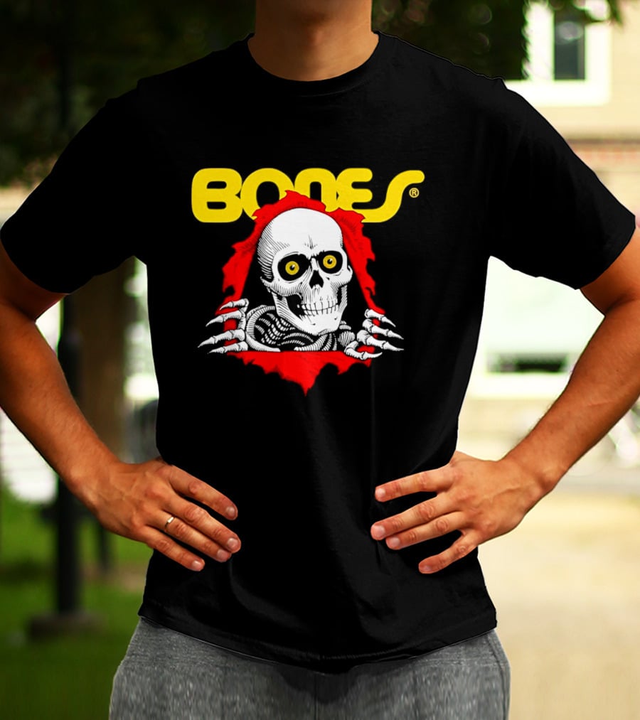 Bones Brigade Powell Peralta Ripper Skeleton Skull T-Shirt