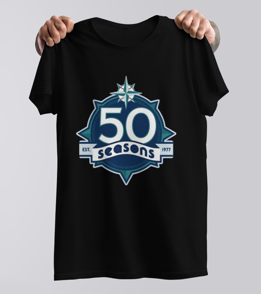 Cal Raleigh Seattle 50 Seasons Est. 1977 T-Shirt