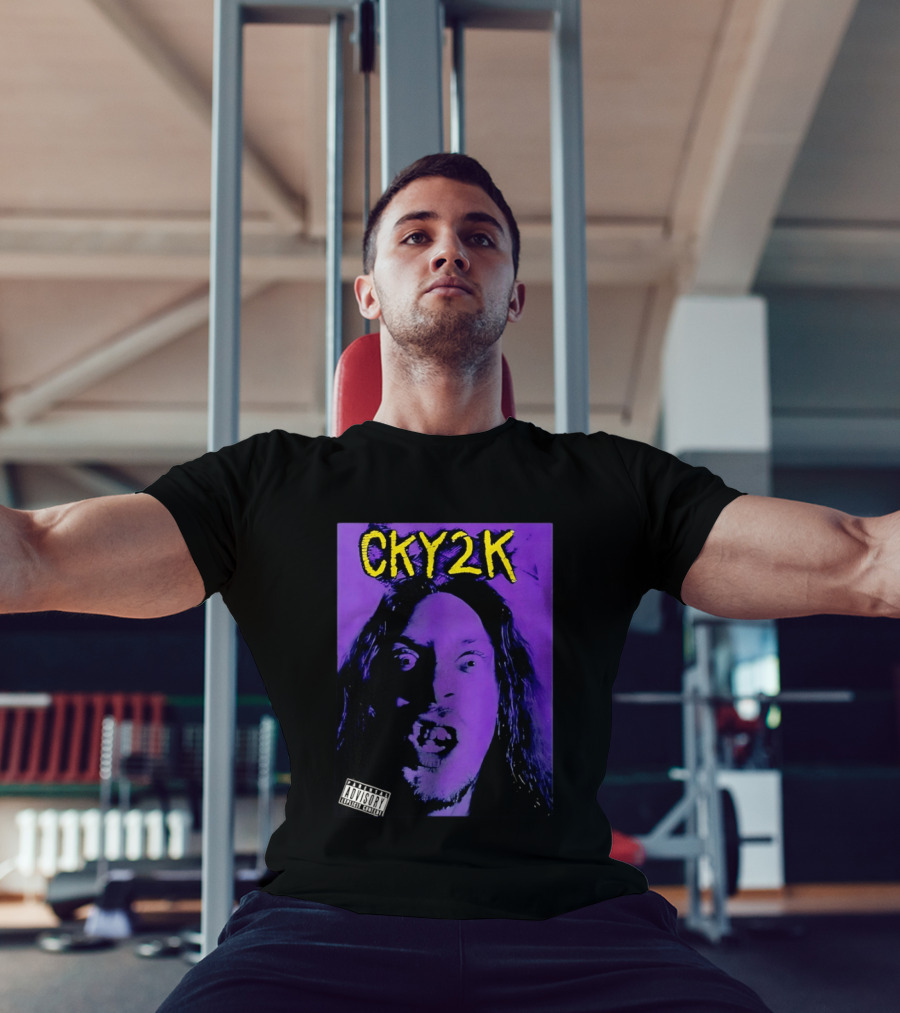 CKY2K Explicit Content Purple Portrait Bam Margera T-Shirt